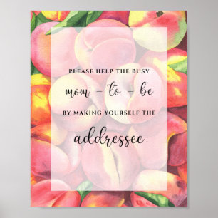Poster Pêssego! Ajude a Mãe Atarefada a Endereçar um Enve