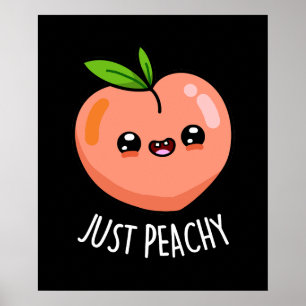 Poster Pêssego Engraçado Pêssego Escuro BG