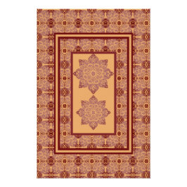 Pôster Pêssego Poster de Wall Art e mauve