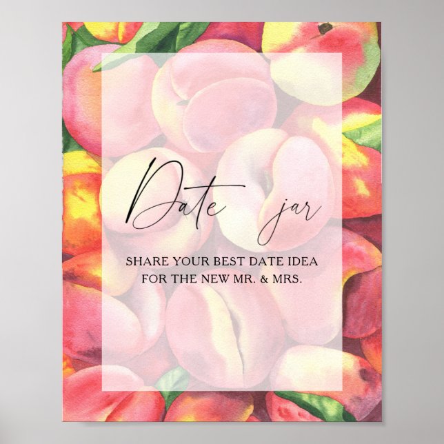 Poster Pêssegos - ideias noturnas. Jogo de bridela com da (Frente)