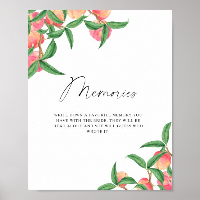 Poster Pêssegos - memórias com a noiva (Frente)