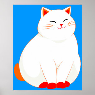 Poster Pêssegos, o Gato Sorridente