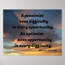 POSTER PESSIMISTA VÊ CHURCHILHA DIFÍCIL