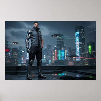 Poster Pessoa ciberneticamente Avançada