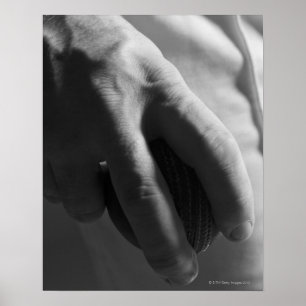 Poster Pessoa que guardara o basebol