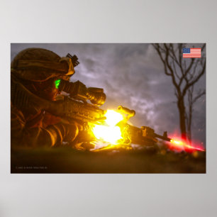 POSTER PESSOAL DE COMBATE DOS EUA