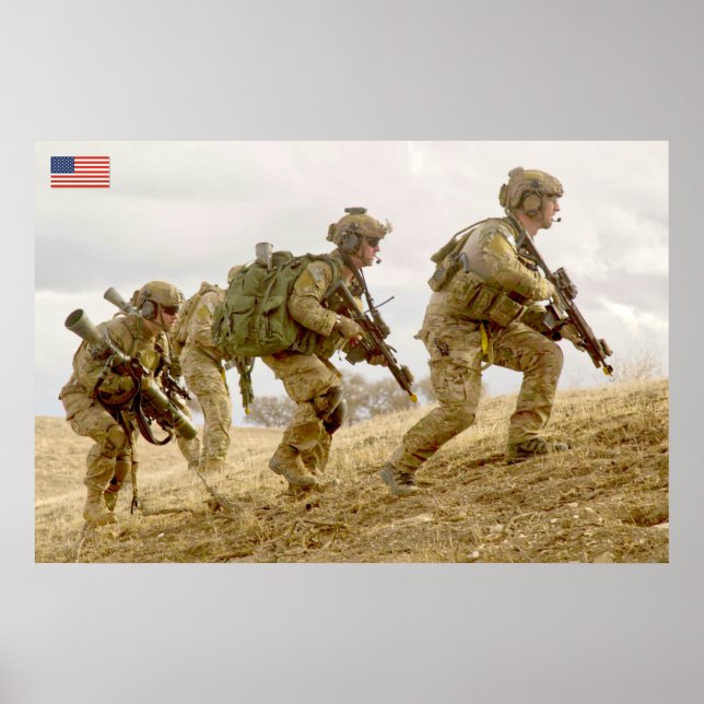 POSTER PESSOAL DE COMBATE DOS EUA (Frente)