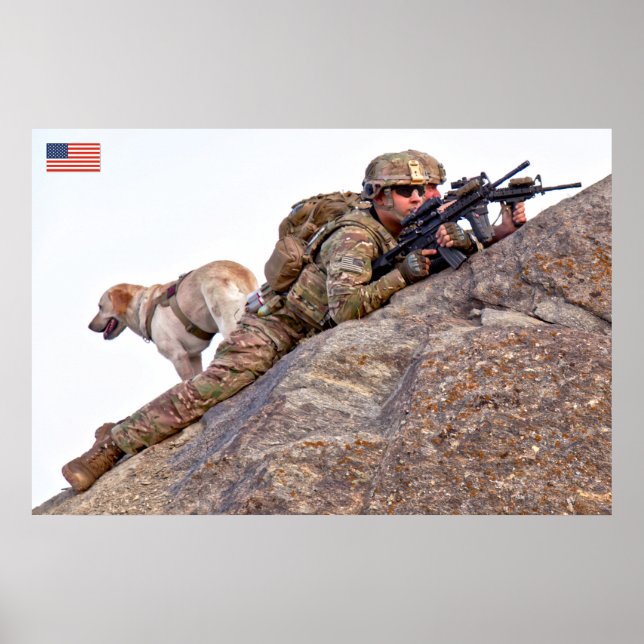 POSTER PESSOAL DE COMBATE DOS EUA (Frente)