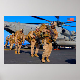 POSTER PESSOAL DE COMBATE DOS EUA