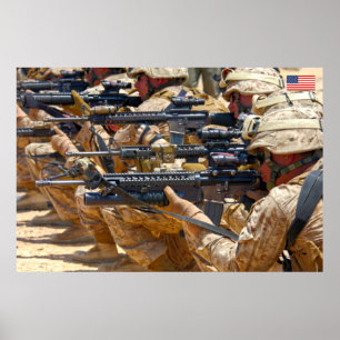 POSTER PESSOAL DE COMBATE DOS EUA