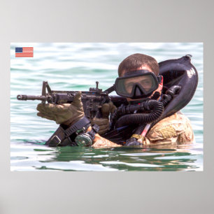 POSTER PESSOAL DE COMBATE DOS EUA