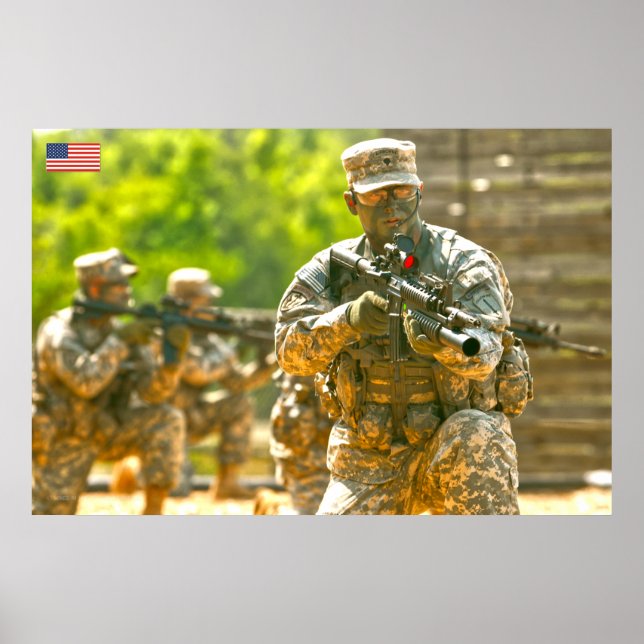 POSTER PESSOAL DE COMBATE DOS EUA (Frente)