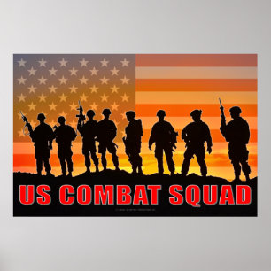 POSTER PESSOAL DE COMBATE DOS EUA