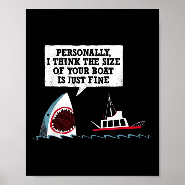 Poster Pessoalmente, Eu Acho Que O Tamanho Do Seu Barco É (Frente)