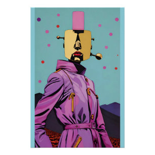Pôster Pessoas Automáticas - Arte Surrealista de Ken Gage