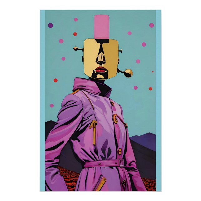 Pôster Pessoas Automáticas - Ken Gage Surreal Art (Frente)