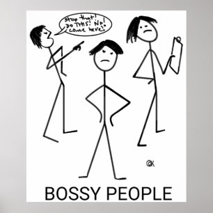 Poster Pessoas Bossy