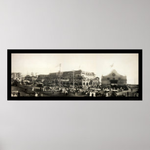 Poster Pessoas da foto 1910 de Redondo Beach