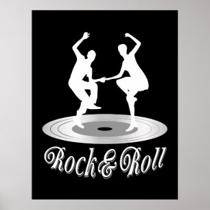 Poster Pessoas dançando rock and roll