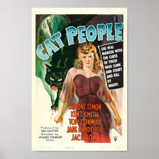 Poster Pessoas de gatos
