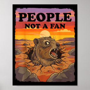 Poster Pessoas de Hyrax de Rocha Mal-humoradas Não São Um