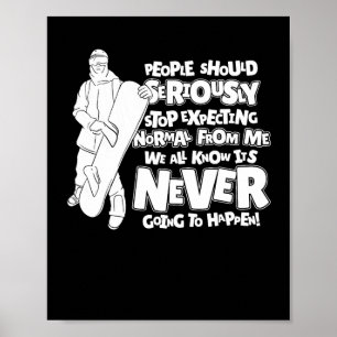 Poster Pessoas De Snowboard Devem Parar Seriamente De Esp
