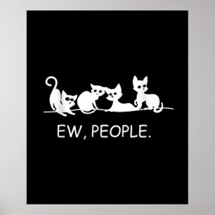 Poster Pessoas   Dizendo Gato Engraçado   Presente do pr