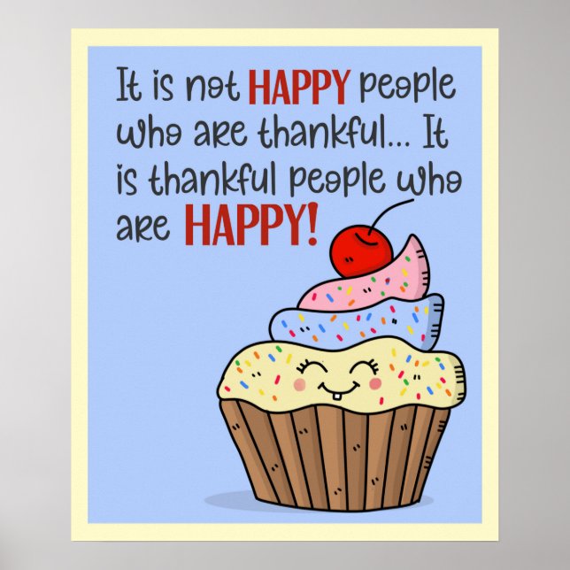 Poster Pessoas Feliz (Frente)