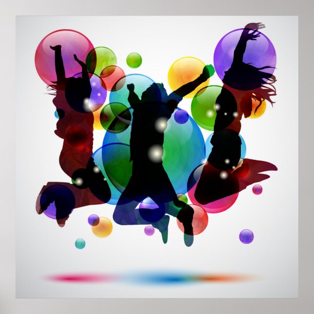 Pôster Pessoas felizes (Frente)