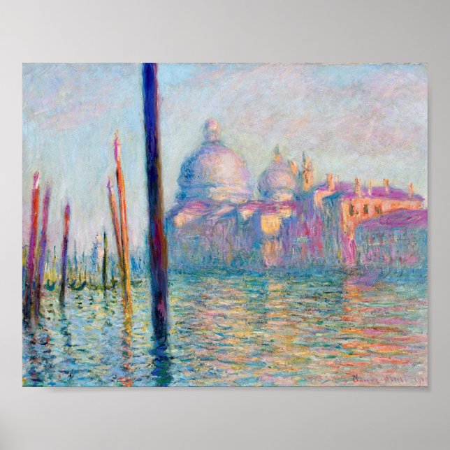 Poster Pessoas Impressionistas do Monet Le Grand Canal Fa (Frente)