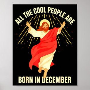Poster Pessoas Legais Nasceram Em Dezembro Natal Cristão
