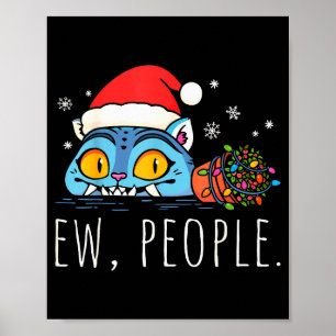 Poster Pessoas nojentas Natal Tigre engraçado Sarcástico
