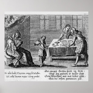 Pôster Pessoas que jogam a gamão