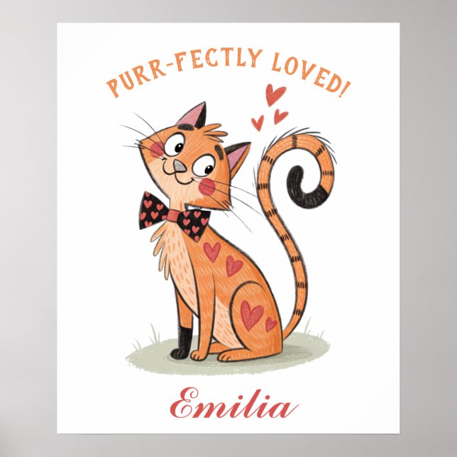 Poster Pet Cat Playky - Gatinho De Bolinho De Doodle Boni (Frente)