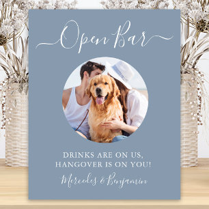 Poster Pet Dog Weding Open Bar Dusty Foto Personalizada A