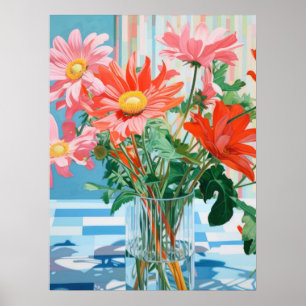 Poster Petais e Luz: Uma Delícia Floral em Tabletop