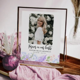 Poster Petais Roxos Suaves Para Sempre Em Nossos Corações