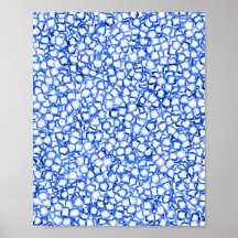 Pétalas Azuis Geradas por Computador