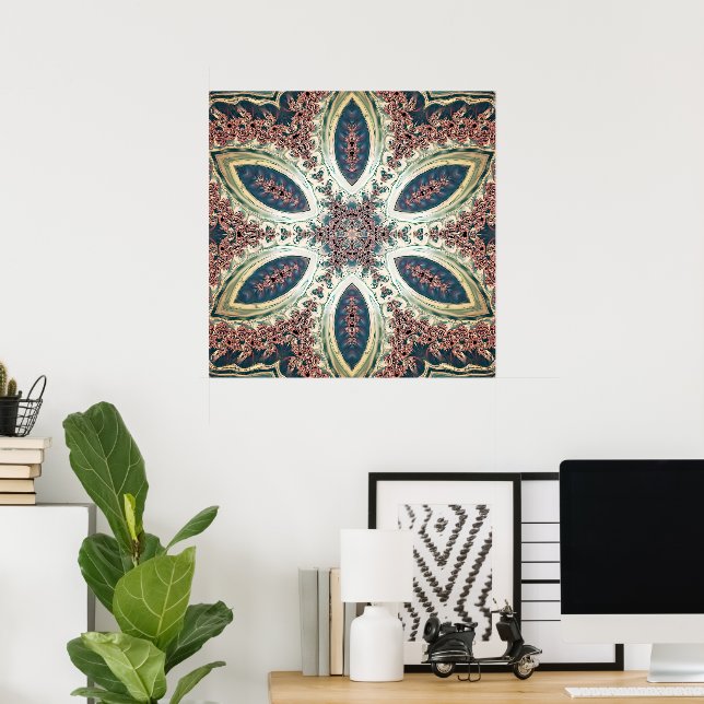 Poster Pétalas Celestiais do Infinito (Escritório em casa)
