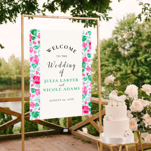 Poster Pétalas de Rosa Verde Rosa Flores Jardim Casamento