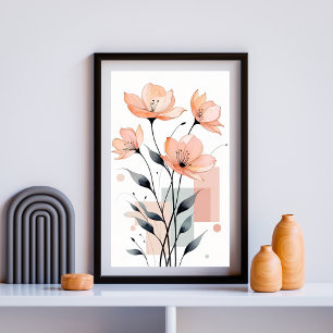 Poster Pétalas & Geometria