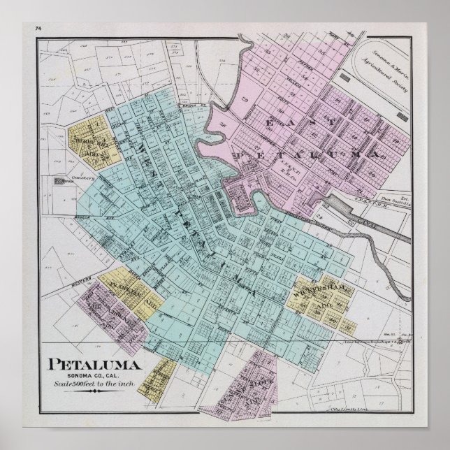 Pôster Petaluma, Califórnia 2 (Frente)