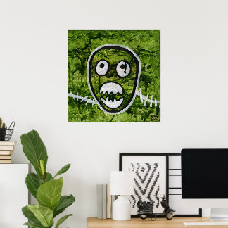 Poster Pete Semente Esqueleto Estranho Arte de Monstro Ex
