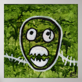 Poster Pete Semente Esqueleto Estranho Arte de Monstro Ex