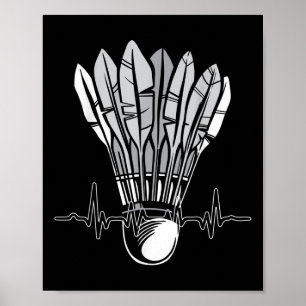 Poster Peteca de Badminton Bola Esportiva