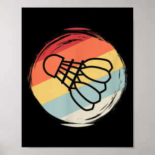 Poster Peteca Vintage Estilo Anos 60 70, Badmi