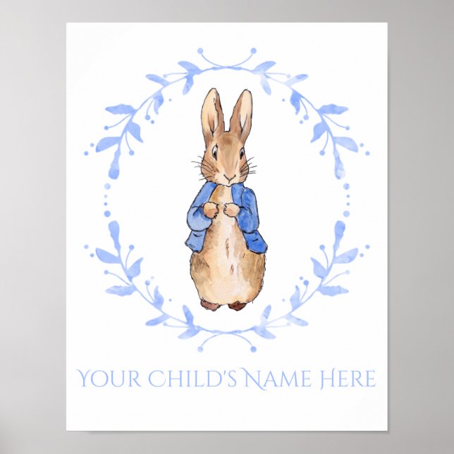Poster Peter com Personalização do Nome da Criança   (Frente)