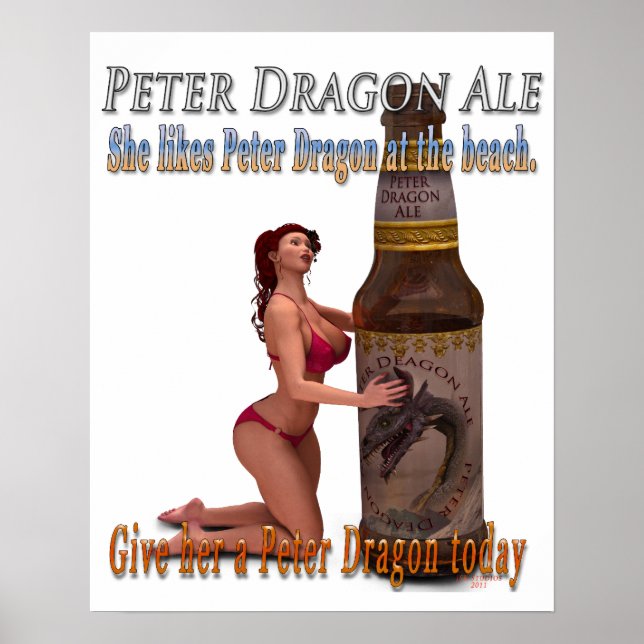 Pôster Peter Dragon Ale Beach (Frente)