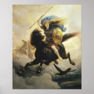 Pôster Peter Nicolai Arbo - Valkyrien