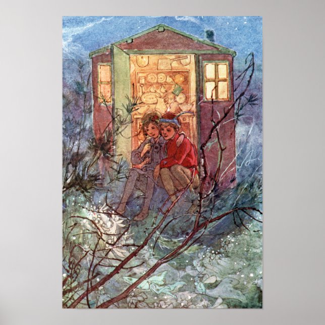 Poster Peter Pan e Wendy por Alice B. Woodward (Frente)